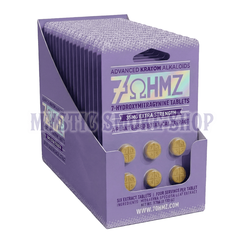 7OHMZ 35mg Extra Strength Display Box (20 Packs / 120 Tablets)