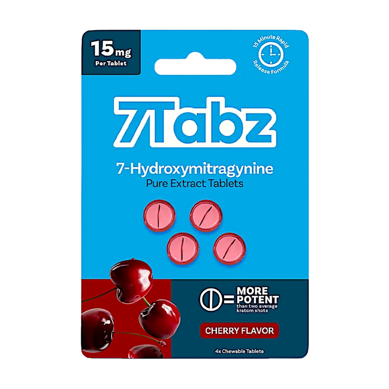 7tabz pure extract chewable tablets cherry 15mg 4ct