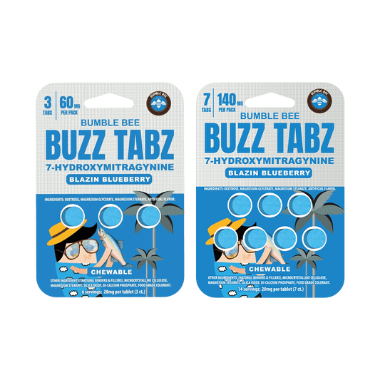 Bumble Bee Buzz Tabz  Tablets (3ct / 7ct) - Blazin Blueberry | 20mg Per Tab