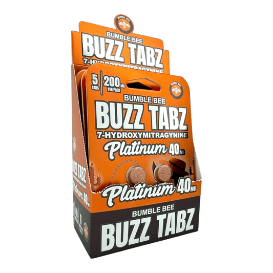 Bumble Bee Buzz Tabz Platinum 40mg - Display Box (6 Packs / 30 Tabs)