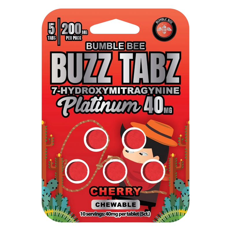 Bumble Bee Buzz Tabz Platinum (Cherry) - 40mg  Chewables
